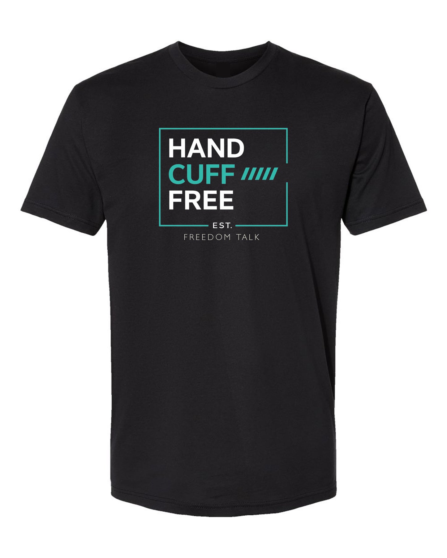 Handcuff Free® Freedom Talk Black T-Shirt