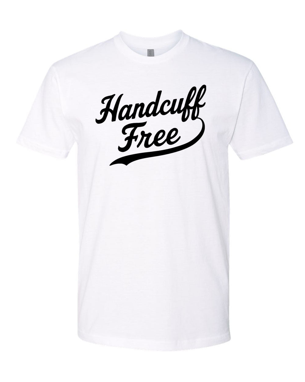 White T-Shirt Handcuff Free