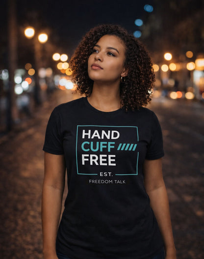 Handcuff Free® Freedom Talk Black T-Shirt