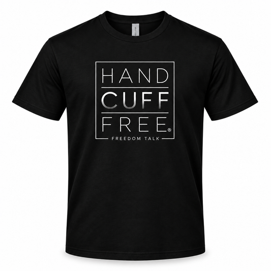 Handcuff Free® Stacked Tee – Black